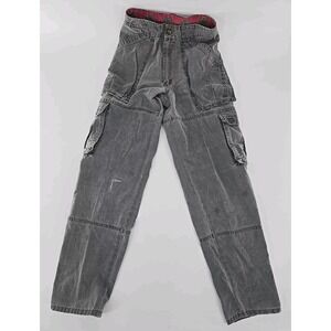 VTG 80-90s Bugle Boys RN 54054 Dark Grey‎ Pocketed Men's 26L x 29 Button Fly